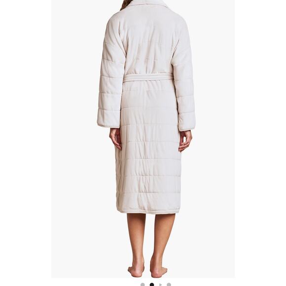 Barefoot Dreams LuxeChic Blanket Robe Color: Stone (NEW) - Picture 2 of 6